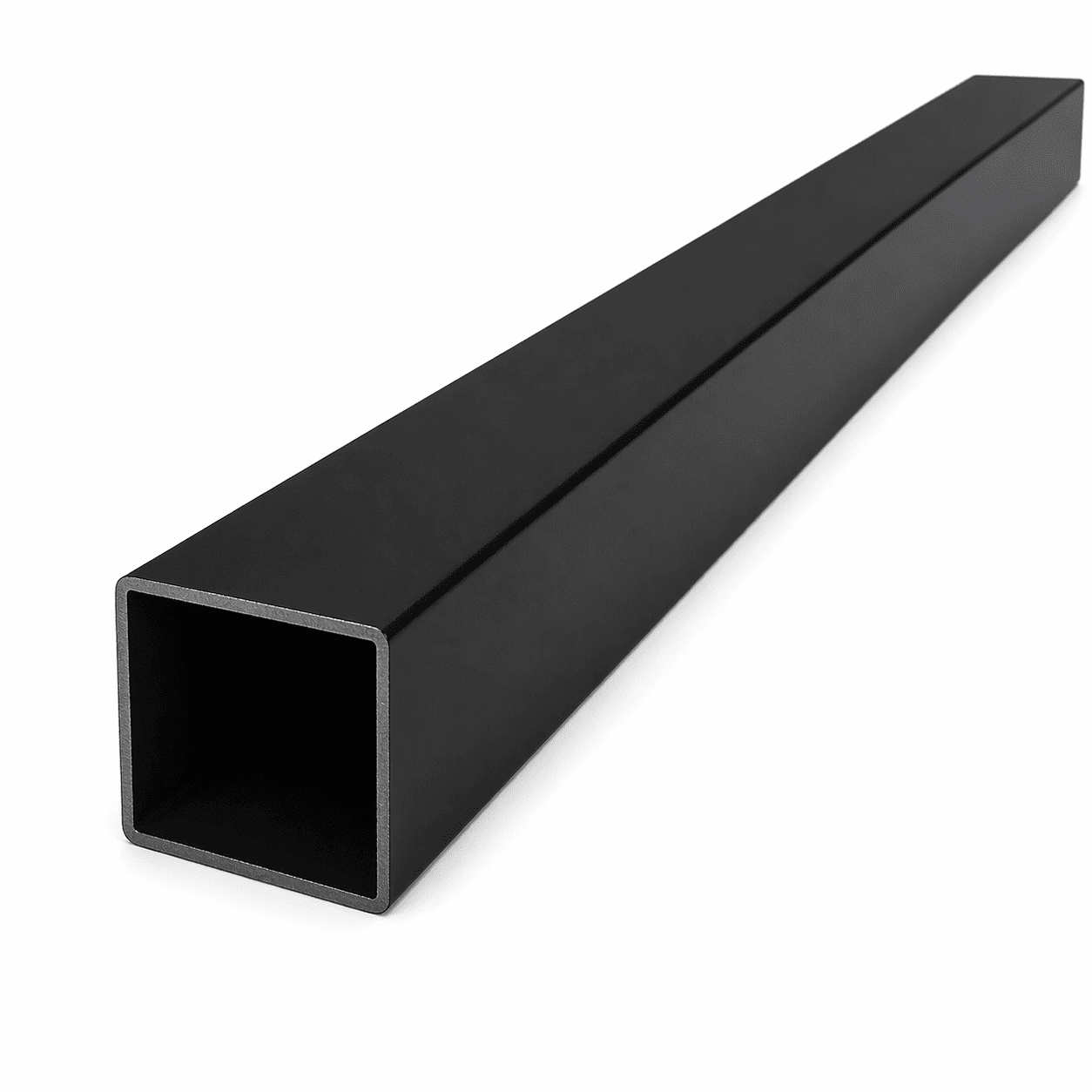 Vierkante paal 60/60/2.mm - 3.00m - ZWART